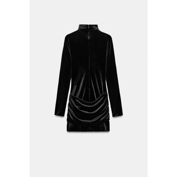 ZARA SHORT DRESS WITH SASH BELT - Picture 7 of 8